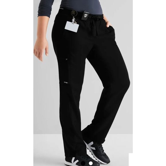 Women’s Grey’s Anatomy Black Women's V-Neck Scrub Top and Pants Size Small - Picture 3 of 16